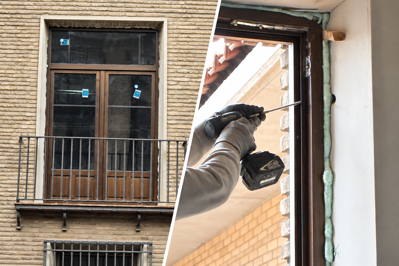 Window replacement begins at Casa Palacio de los Torrero